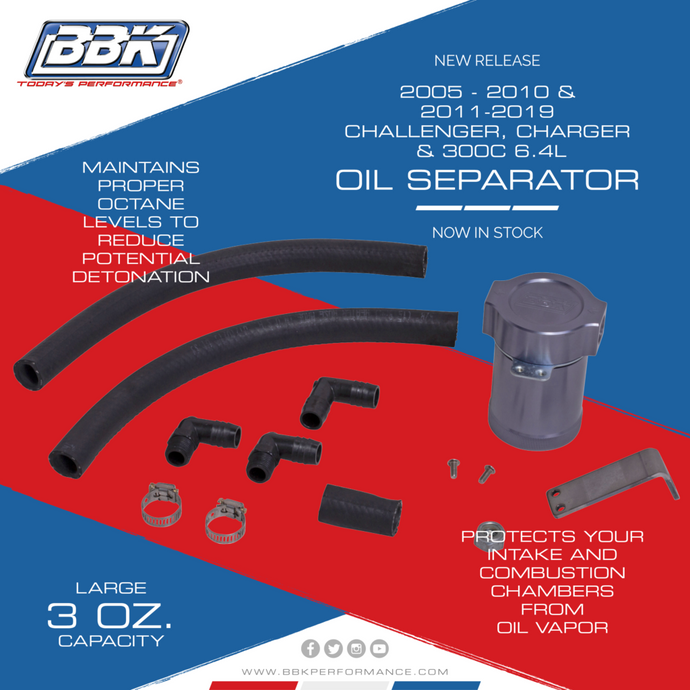 NEW 2005-2010 & 2011-2019 CHALLENGER/CHARGER/300C 6.4 OIL SEPARATOR KITS