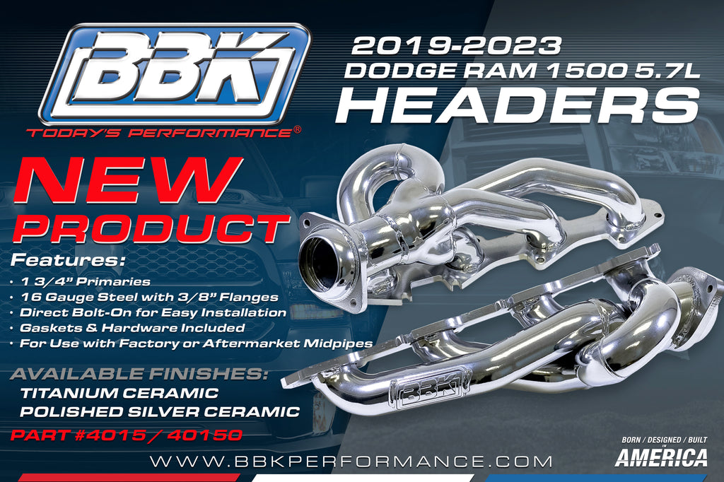 New Ram 1500 5.7L Shorty Headers | BBK Performance