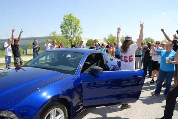 Man Wins A Mustang Just For Going To Work Every Day