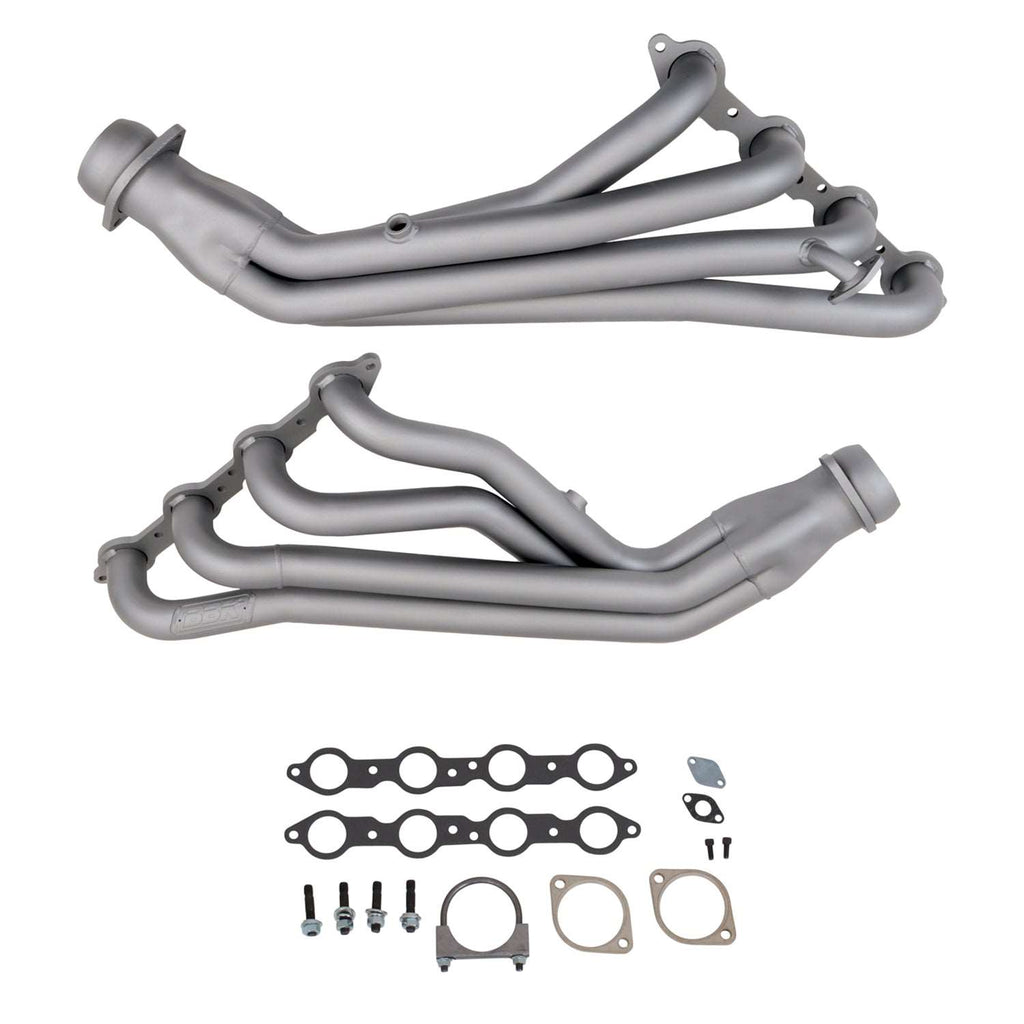 Chevrolet GM 4.8 5.3 6.0 Truck 1-3/4 Long Tube Exhaust Headers Titanium Ceramic 99-02 - BBK Performance
