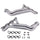 Dodge 5.7 Hemi Challenger Charger 1-3/4 Long Tube Exhaust Headers Titanium Ceramic 05-08 - BBK Performance