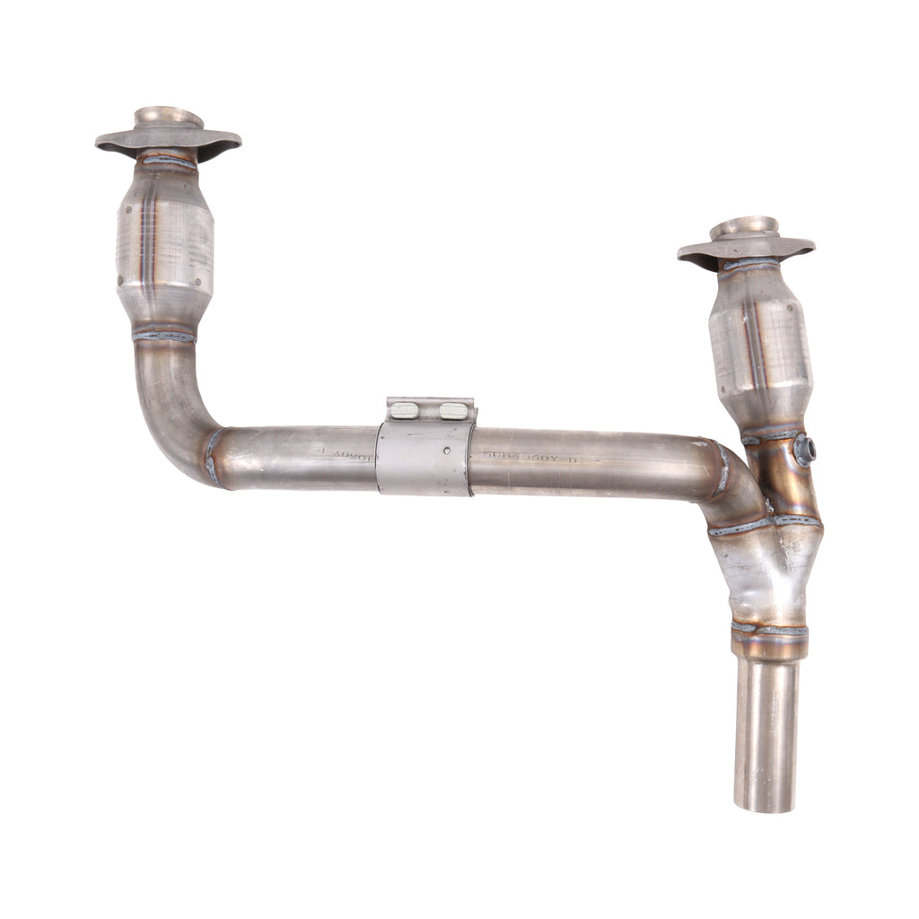 Jeep Wrangler 3.8 1-5/8 Long Tube Exhaust Headers With High Flow Cats Polished Silver Ceramic 07-11 - BBK Performance
