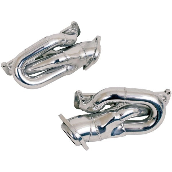 Ford Mustang V6 1-5/8 Shorty Exhaust Headers Polished Silver Ceramic 11-17 - BBK Performance