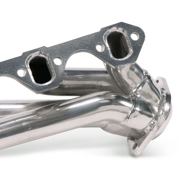 Ford Mustang 351 Swap 1-5/8 Shorty Exhaust Headers Polished Silver Ceramic 79-93 - BBK Performance