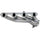 Ford Mustang GT 5.0 1-5/8 Shorty Exhaust Headers Polished Silver Ceramic 94-95 - BBK Performance