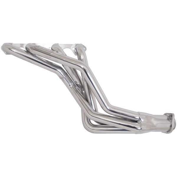 Ford Mustang 5.0 1-5/8 Long Tube Exhaust Headers Automatic Trans Polished Silver Ceramic 79-93 - BBK Performance