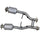 Ford Mustang GT Cobra 2-1/2 Short Catted Mid H Pipe 96-04 - BBK Performance