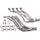 Ford Mustang 5.0L 1-3/4 Long Tube Exhaust Headers Polished Silver Ceramic 79-93 - BBK Performance