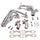 Chevrolet Impala SS 5.7 LT1 1-5/8 Shorty Exhaust Headers Polished Silver Ceramic 93-96 - Reconditioned - BBK Performance
