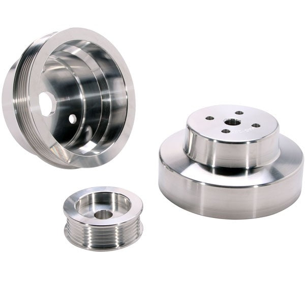 Chevrolet GM Truck 4.3 5.0 5.7 Billet Aluminum Underdrive Pulley Kit 88-95 - Reconditioned - BBK Performance