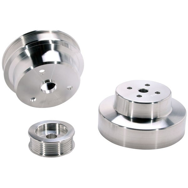 Chevrolet GM Truck 4.3 5.0 5.7 Billet Aluminum Underdrive Pulley Kit 88-95 - Reconditioned - BBK Performance