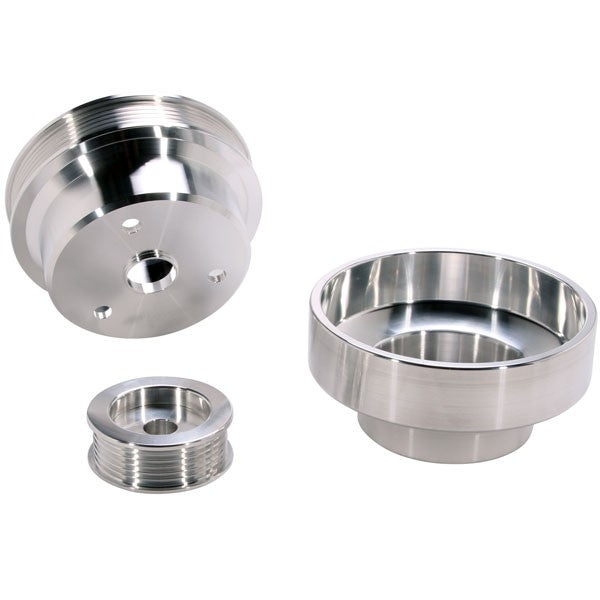Chevrolet GM Truck 4.3 5.0 5.7 Billet Aluminum Underdrive Pulley Kit 88-95 - Reconditioned - BBK Performance