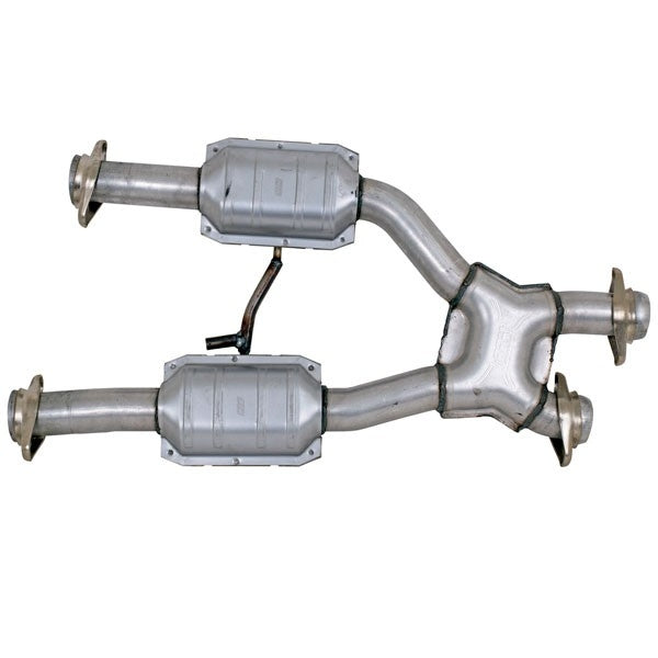 Ford Mustang 5.0 2-1/2 Short High Flow Catted X Pipe 79-93 - BBK Performance