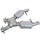 Ford Mustang GT 2-1/2 High Flow Catted X Pipe 96-98 - BBK Performance