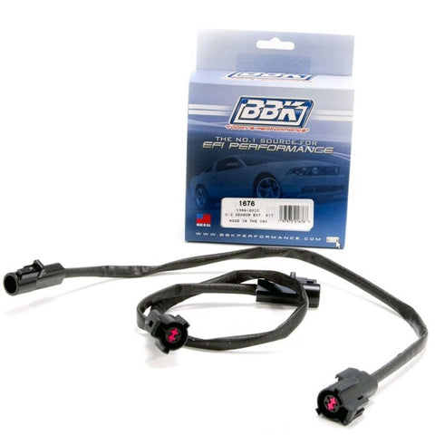 Ford Mustang O2 Sensor Wire Harness Extensions 4 Pin Pair 86-10 - BBK Performance
