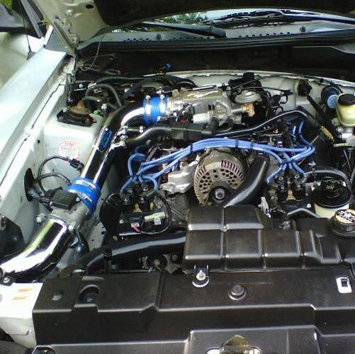Ford Mustang GT Cold Air Intake Powder Coated Chrome Kit 96-04 - BBK Performance
