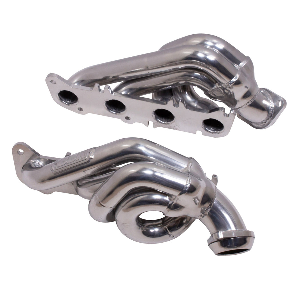 Ford F150 5.0 Coyote 1-3/4 Shorty Tuned Length Exhaust Headers Polished Silver Ceramic 11-14 - BBK Performance