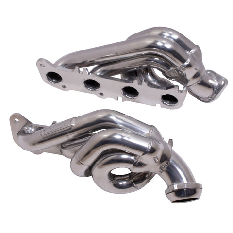 Ford F150 5.0 Coyote 1-3/4 Shorty Tuned Length Exhaust Headers Polished Silver Ceramic 11-14 - BBK Performance