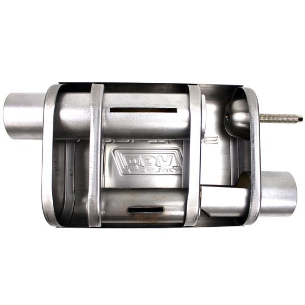 Varitune Adjustable Muffler Double Offset 2.75 Inch Stainless - BBK Performance