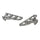 Ford F150 302 5.0 1-5/8 Shorty Exhaust Headers Polished Silver Ceramic 87-95 - BBK Performance