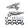 Ford F150 302 5.0 1-5/8 Shorty Exhaust Headers Polished Silver Ceramic 87-95 - BBK Performance