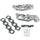 Ford F150 4.6 1-5/8 Shorty Exhaust Headers Polished Silver Ceramic 97-03 - BBK Performance