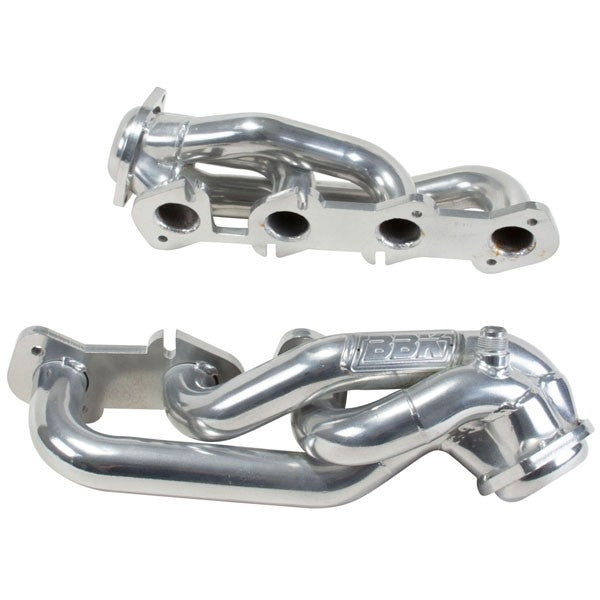 Ford F150 4.6 1-5/8 Shorty Exhaust Headers Polished Silver Ceramic 97-03 - BBK Performance