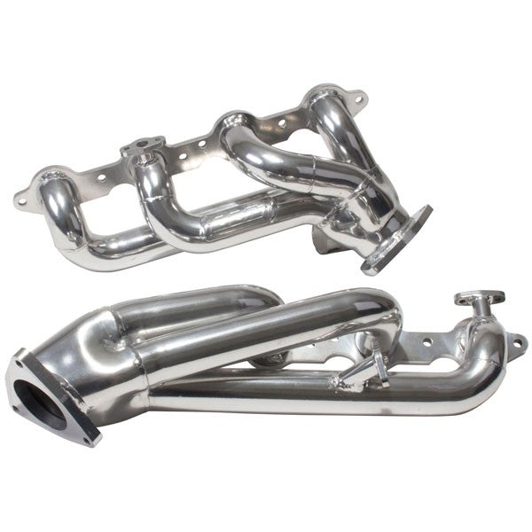 Chevrolet GM Truck SUV 4.8 5.3 1-3/4 Shorty Exhaust Headers Polished Silver Ceramic 99-13 - BBK Performance
