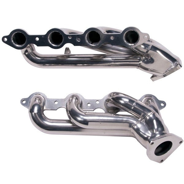 Chevrolet GM Truck SUV 6.0 1-3/4 Shorty Exhaust Headers Polished Silver Ceramic 99-13 - Reconditioned - BBK Performance
