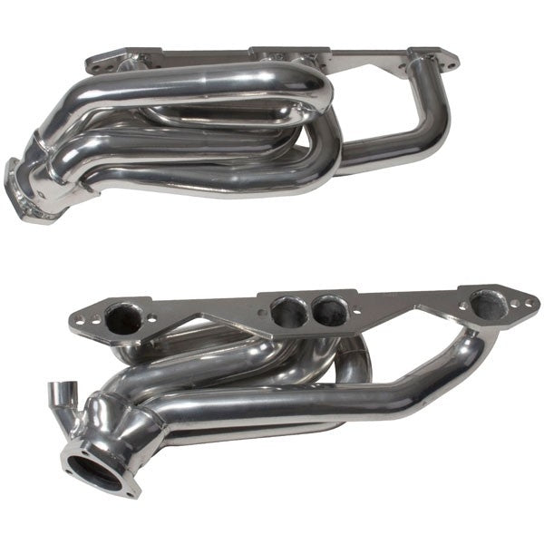 Chevrolet GM Truck SUV 5.0 5.7 1-5/8 Shorty Exhaust Headers Polished Silver Ceramic 96-99 - BBK Performance