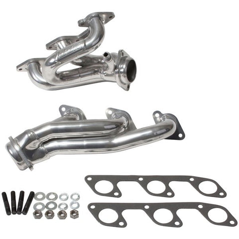 Ford Mustang V6 1-5/8 Shorty Exhaust Headers Polished Silver Ceramic 05-10 - Reconditioned - BBK Performance