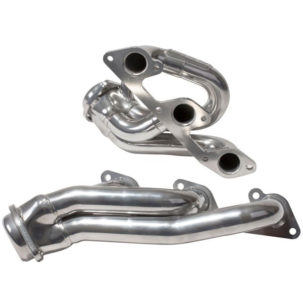 Ford Mustang V6 1-5/8 Shorty Exhaust Headers Polished Silver Ceramic 05-10 - BBK Performance
