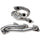 Ford Mustang V6 1-5/8 Shorty Exhaust Headers Polished Silver Ceramic 05-10 - BBK Performance