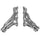 Dodge Challenger Charger 300C 6.4 6.2 Hemi 1-7/8 Shorty Exhaust Headers Polished Silver Ceramic 11-23 - BBK Performance