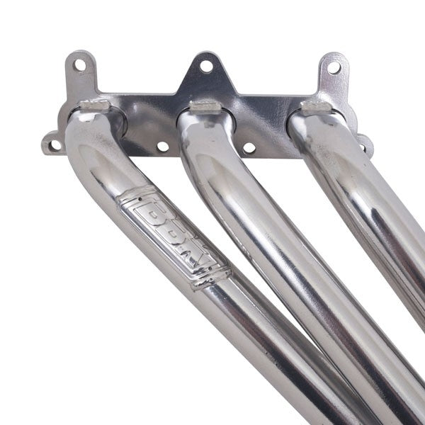 Chevrolet Camaro V6 1-5/8 Long Tube Exhaust Headers With High Flow Cats Polished Silver Ceramic 10-11 - BBK Performance