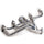 Jeep Cherokee Wrangler 4.0 1-1/2 Shorty Exhaust Header Polished Silver Ceramic 91-99 - BBK Performance