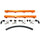 Dodge Challenger Charger 300C Magnum 5.7 and 6.1 Hemi High Flow Billet Aluminum Fuel Rails 05-14 - BBK Performance