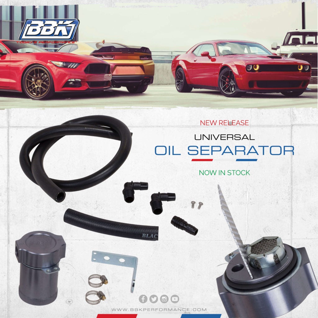 The NEW BBK Performance Oil Separator