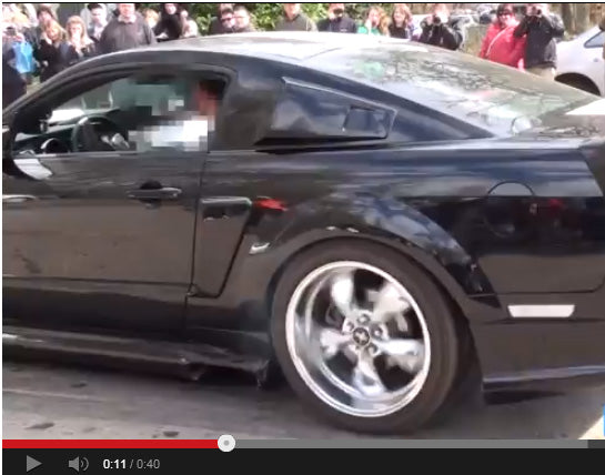 Ford Mustang GT Burnout Attempt Ends With Clutch Fail