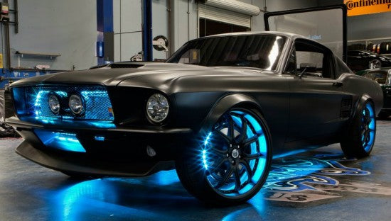West Coast Customs Put A 67 Mustang Fastback On A 2012 Mustang Chassis And Add Microsoft Technology