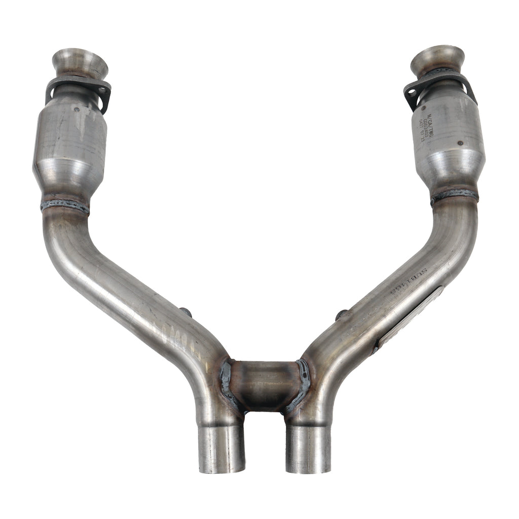 Ford Mustang V6 High Flow Catted Short Mid H-Pipe For Long Tubes 15-17 - BBK Performance