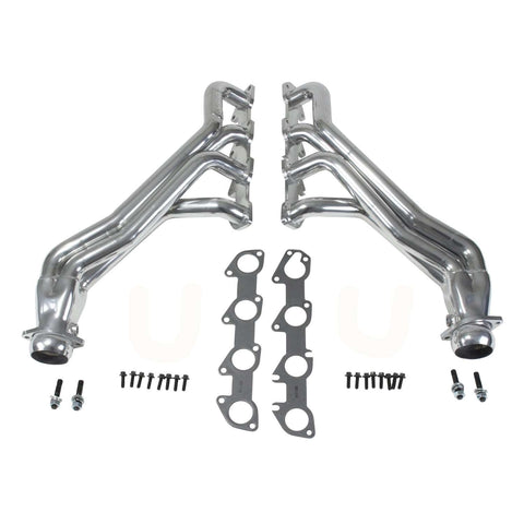 Dodge Challenger Charger 5.7 Hemi 1-3/4 Long Tube Exhaust Headers Polished Silver Ceramic 05-08 - Reconditioned - BBK Performance