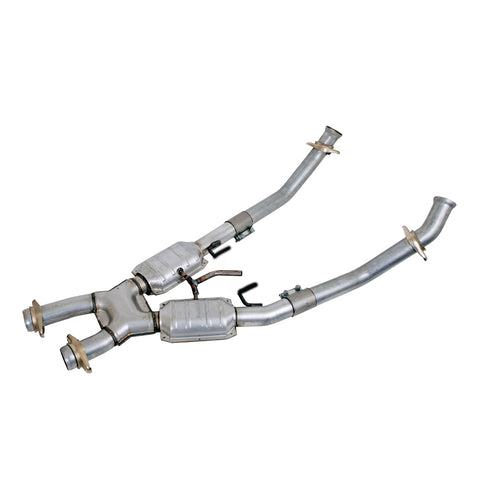 BBK Performance Ford Mustang 5.0L 2-1/2 High Flow Catted X-Pipe for 1986-1993 muscle car exhaust system