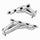 Dodge Challenger Charger 300C Magnum 6.1 Hemi 1-7/8 Shorty Exhaust Headers Polished Silver Ceramic 06-10 - Reconditioned