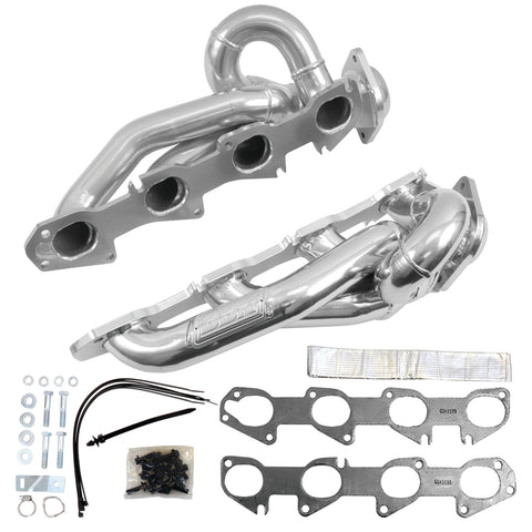 Dodge Ram 1500 Truck 5.7 Hemi 1-3/4 Shorty Exhaust Headers Polished Silver Ceramic 09-18 - Reconditioned - BBK Performance
