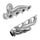 Dodge Ram 1500 Truck 5.7 Hemi 1-3/4 Shorty Exhaust Headers Polished Silver Ceramic 09-18 - Reconditioned - BBK Performance