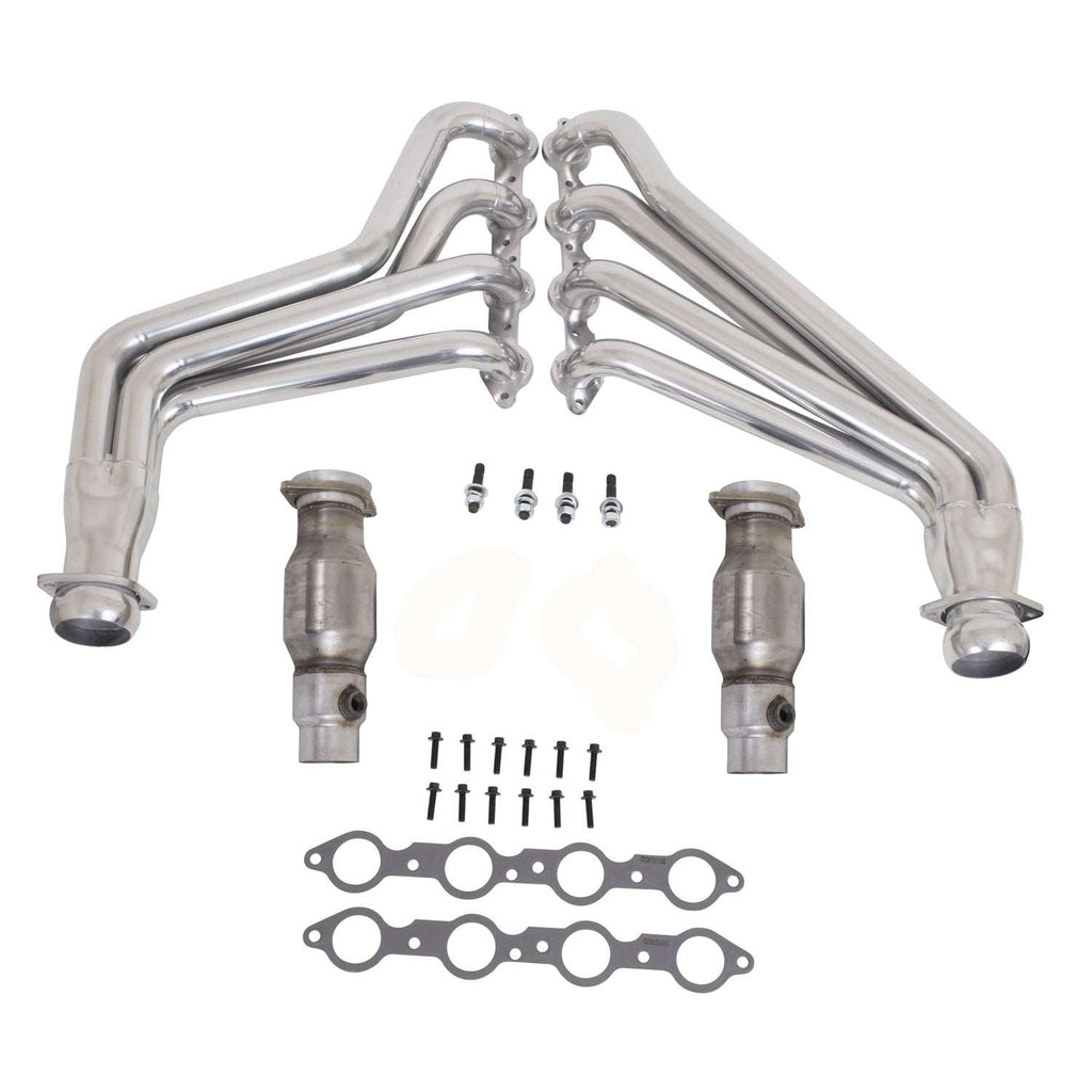 Chevrolet Camaro SS ZL1 6.2 1-3/4 Full Length Exhaust Headers With High Flow Cats Polished Silver Ceramic 10-15 - BBK Performance