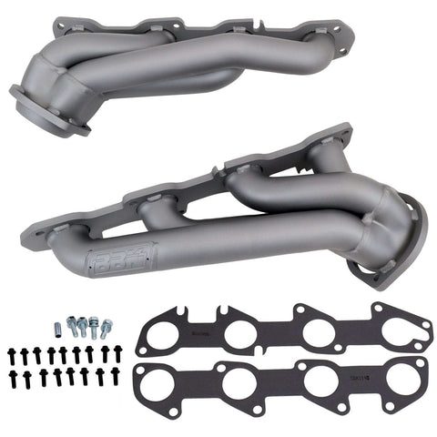 Dodge Challenger Charger 5.7 Hemi 1-3/4 Shorty Exhaust Headers Titanium Ceramic 09-23 - Reconditioned - BBK Performance