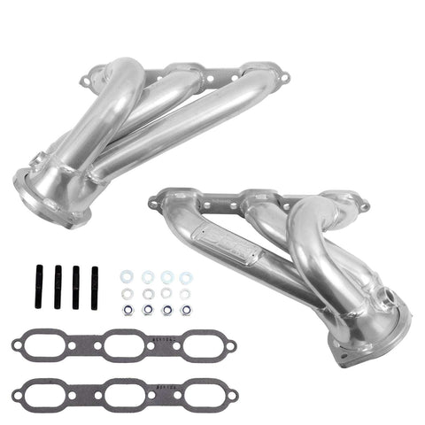 Dodge Challenger Charger 300 V6 3.5 1-5/8 Shorty Headers - Polished Silver Ceramic 06-10