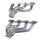 Chevrolet Camaro SS LT1 6.2 1-3/4 Shorty Exhaust Headers Polished Silver Ceramic 16-23 - BBK Performance